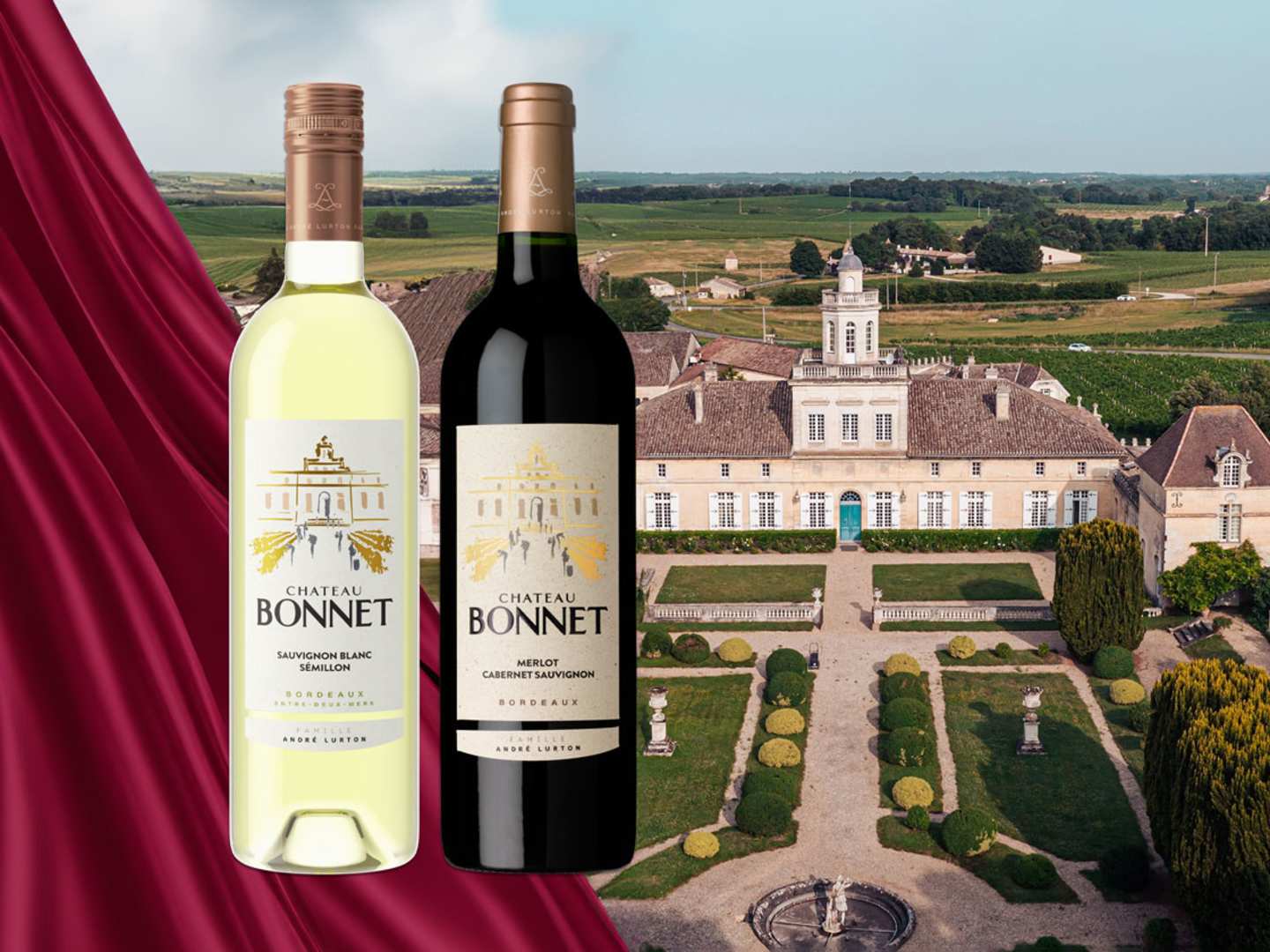 Chateau Bonnet i Entre-Deux-Mers.