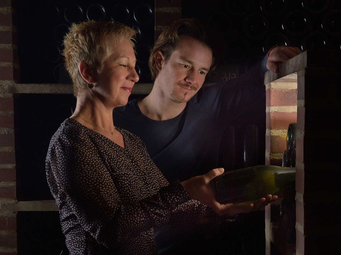 Florence och Robin Bauchet på Champagne Bauchet