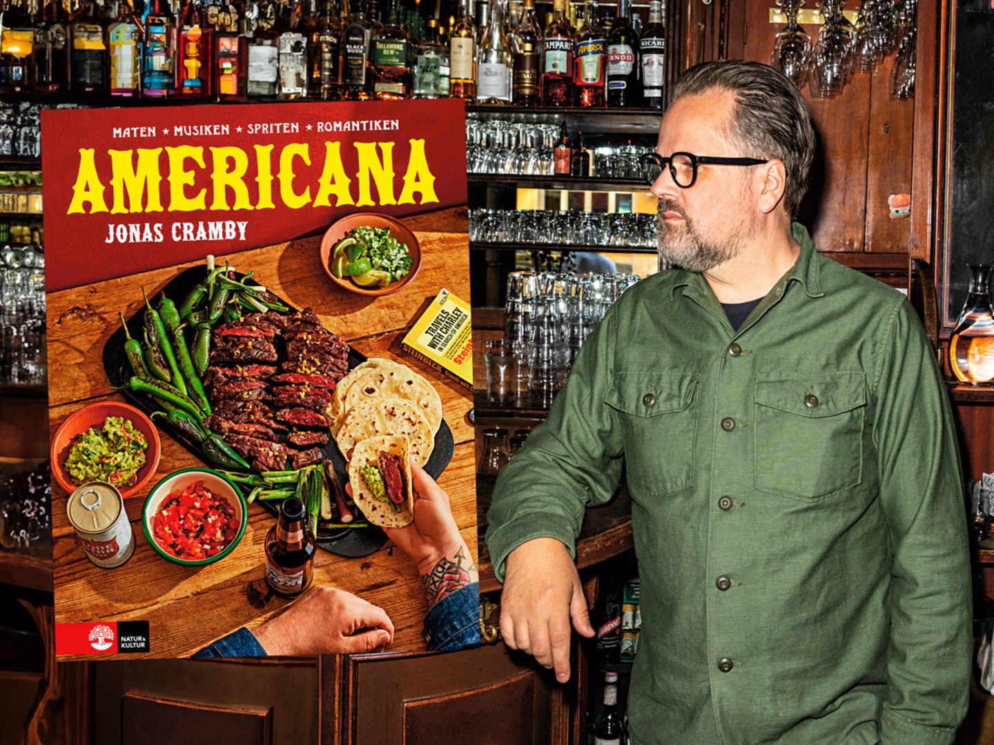 Jonas Cramby med nya boken Americana.