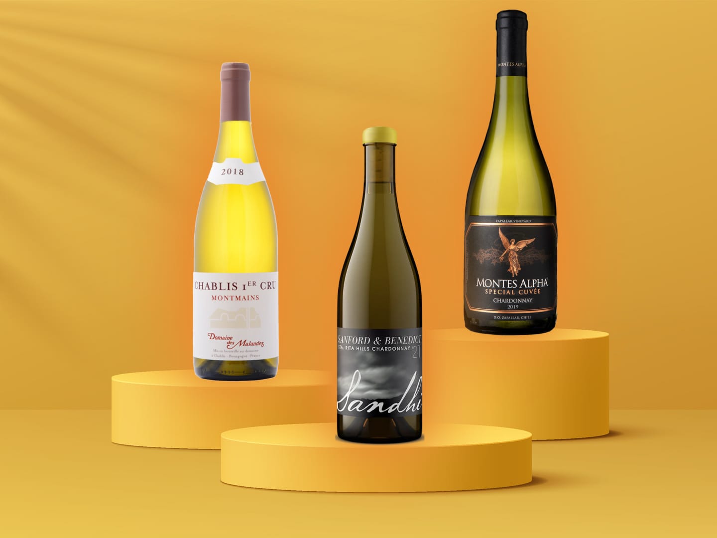 Chardonnayviner från 3 länder