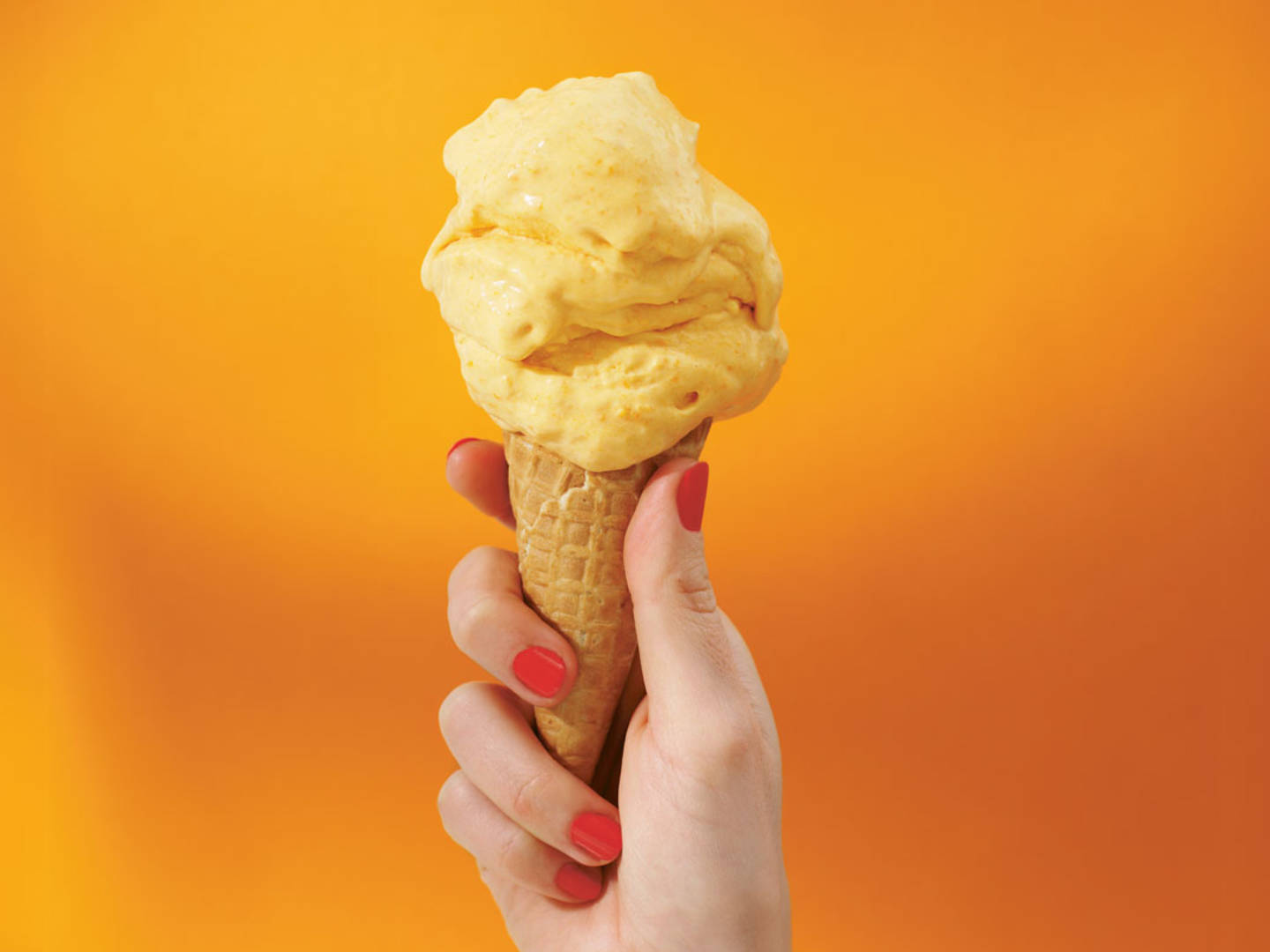 Glass med pumpa och jordnötssmör.