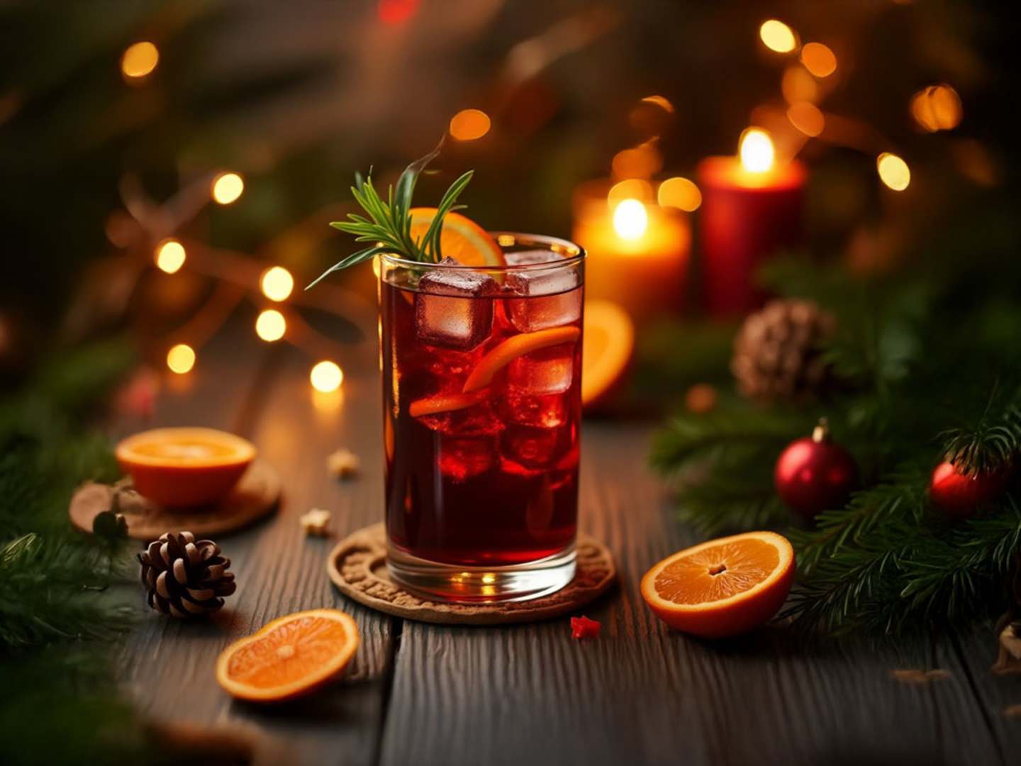 Glöggdrink med saffran och apelsin.