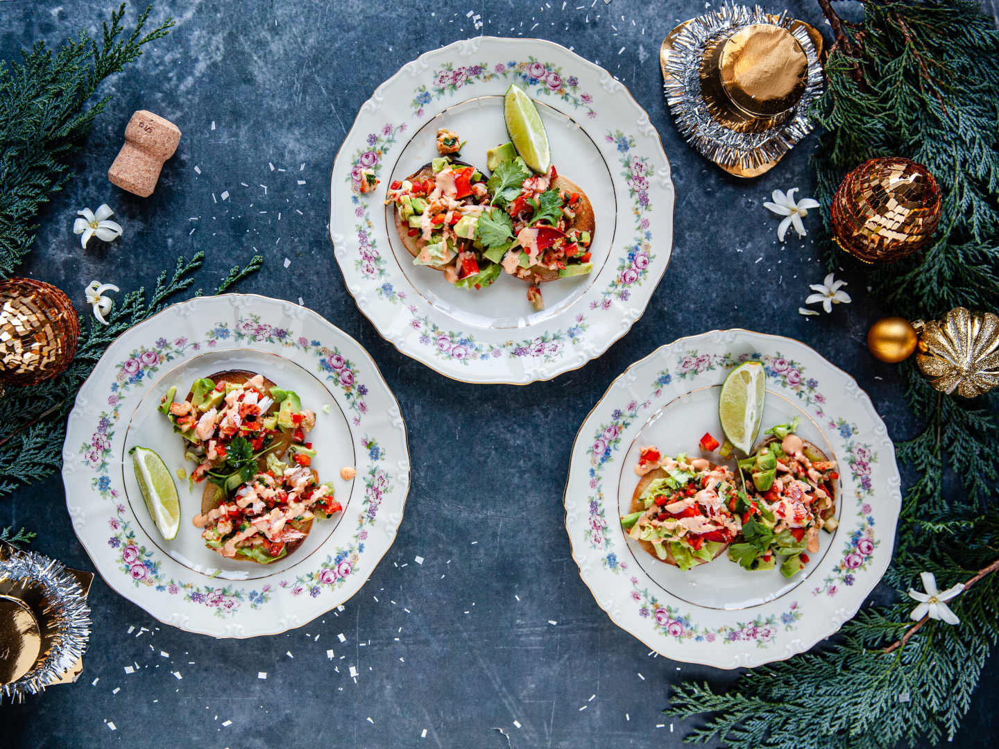 Hummertaco till nyårsfirandet.