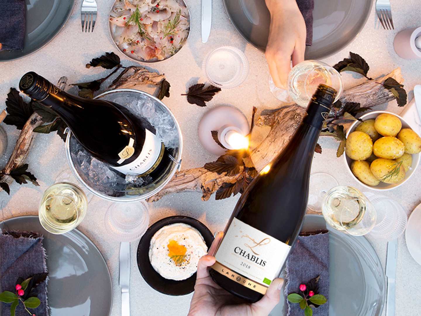 Vinmiddag med Chablisviner från Domaine Laroche.
