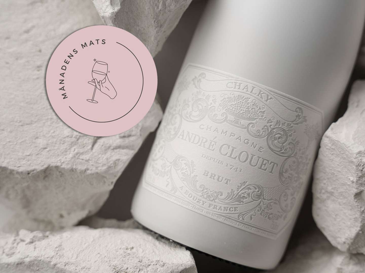 Månandes mats i mars 2024: André Clouet Chalky.