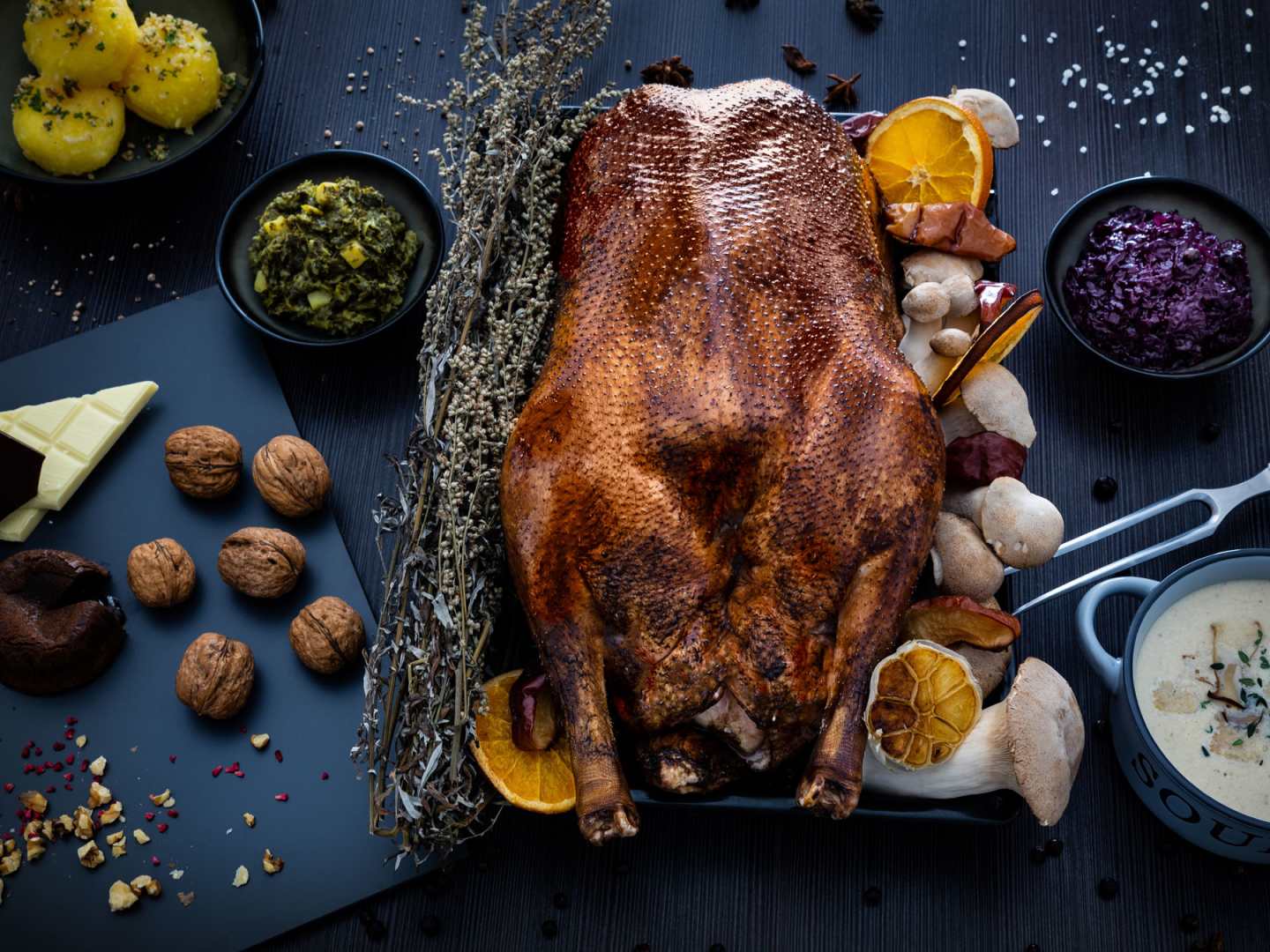 Mårten Gås som firas med helstekt gås och gåsamiddag.