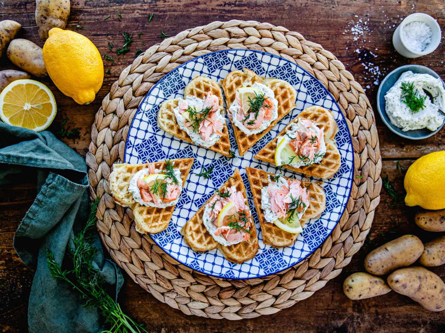 Matiga våfflor av potatis - potatisvåfflor.