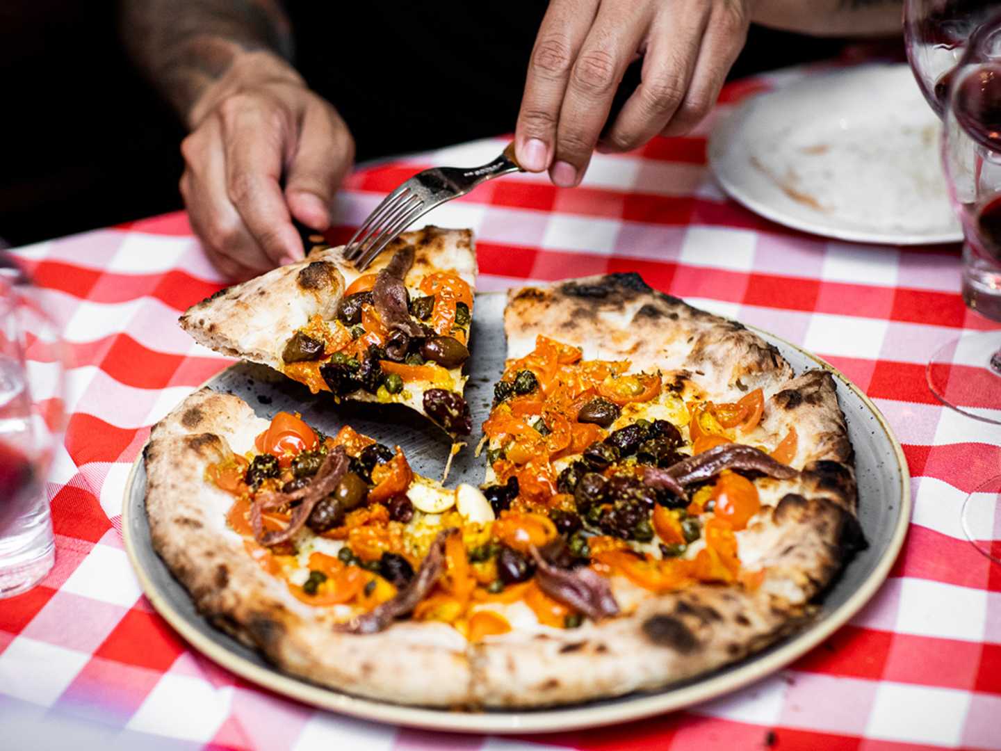 Napolitansk pizza och Ruffino