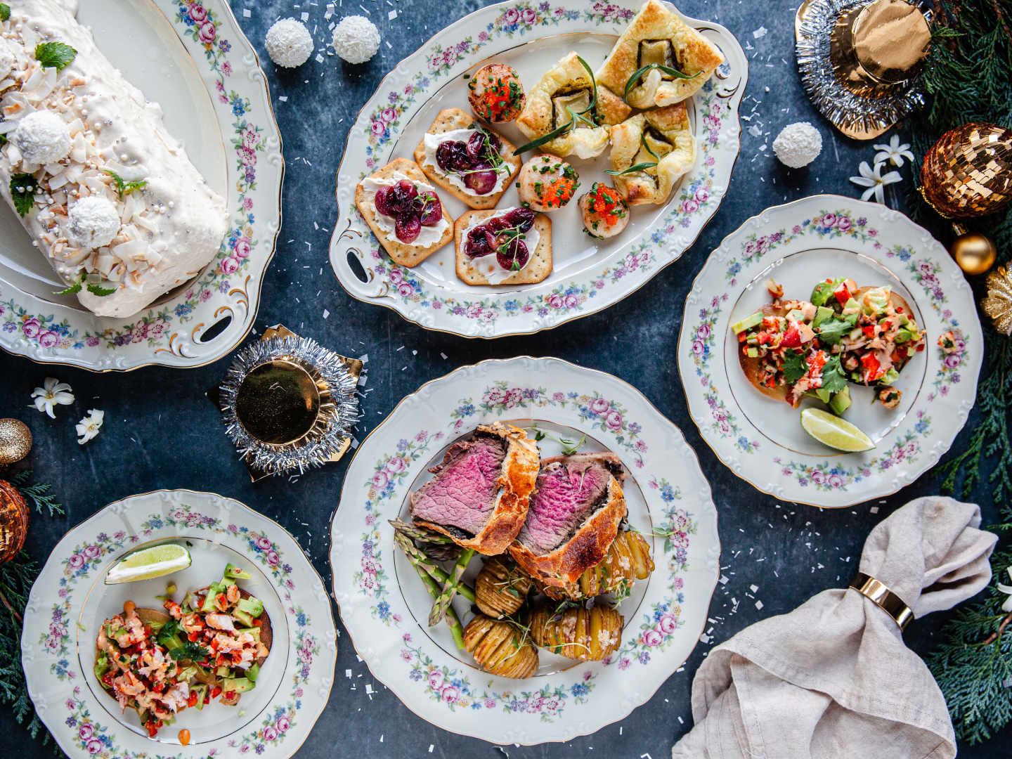 Nyårsmeny med fyra rätter till nyårsmiddagen 2022.