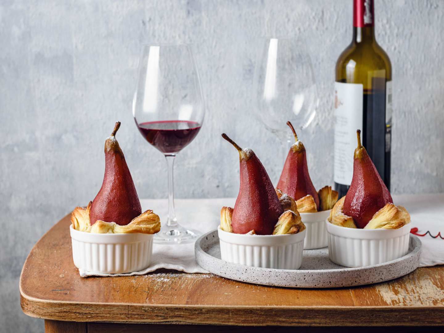 Recept på inkokta päron.