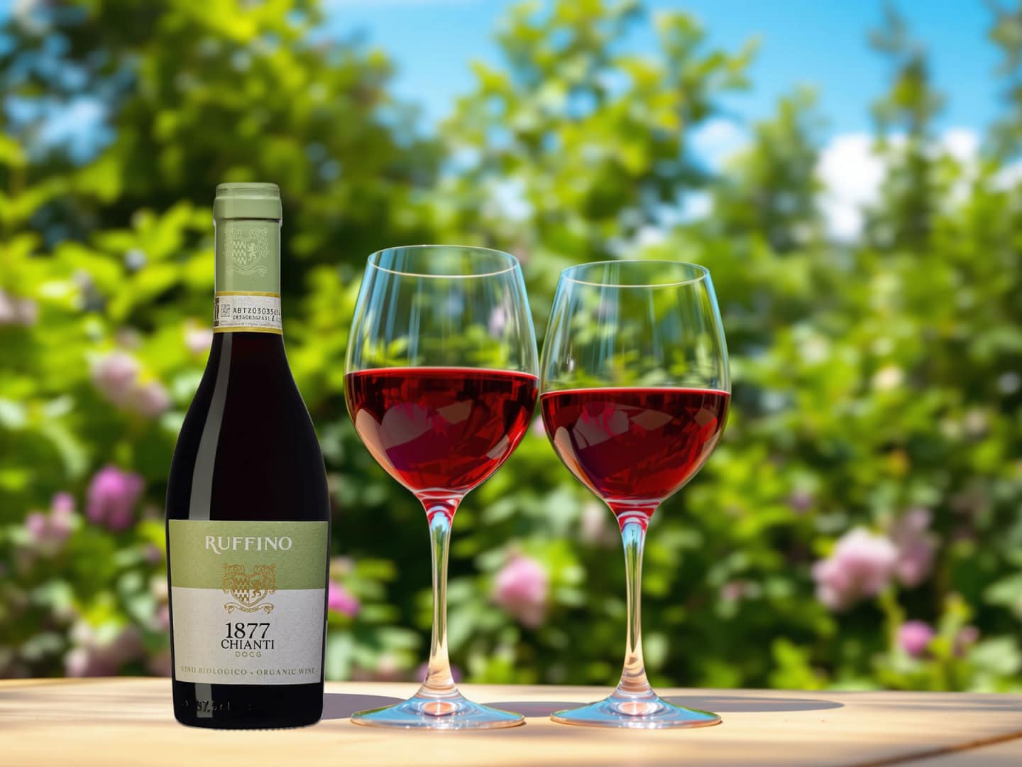 Vinprovning med halvflaskor.