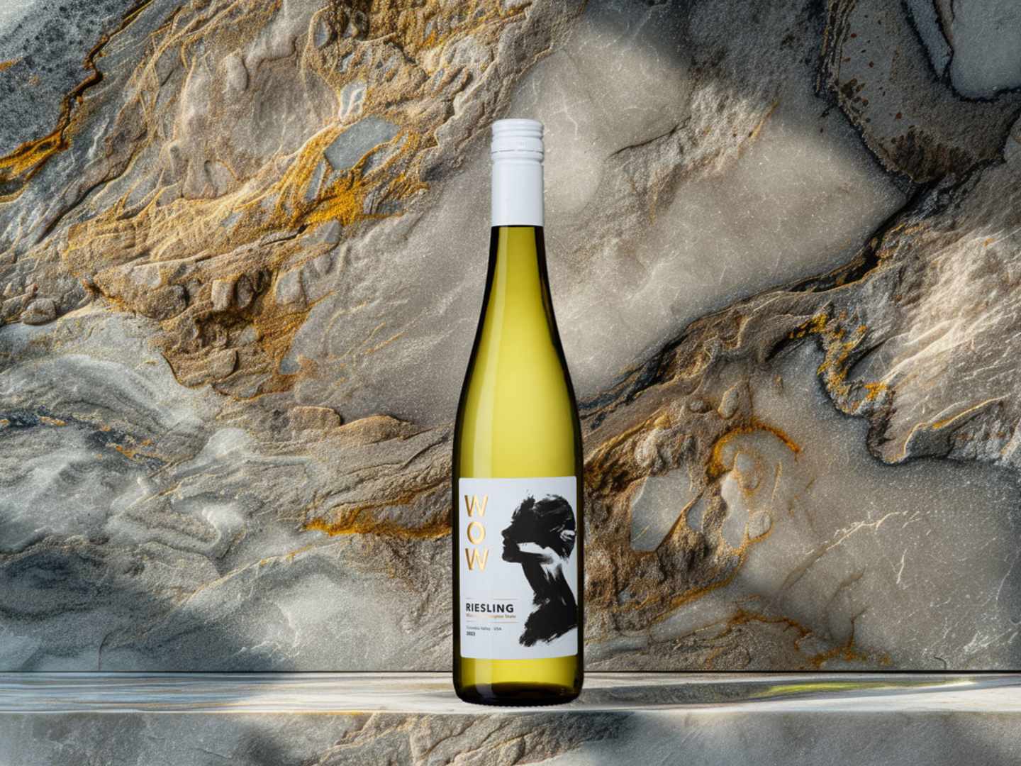 WOW riesling på stenskiva.