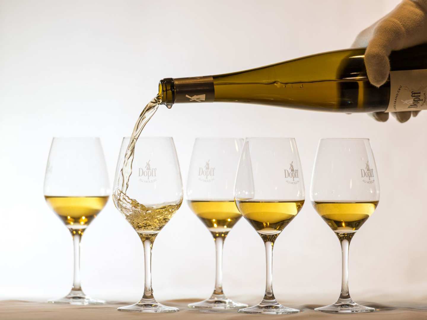 Speedating med riesling-viner.