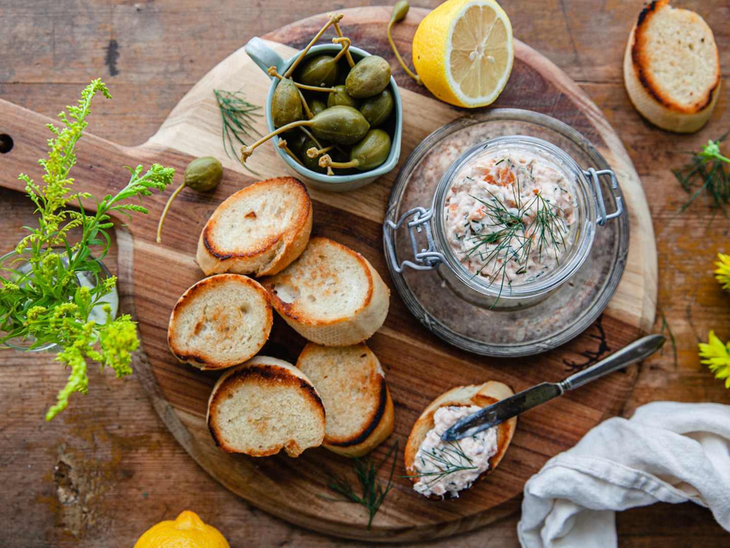 Rillette med lax.