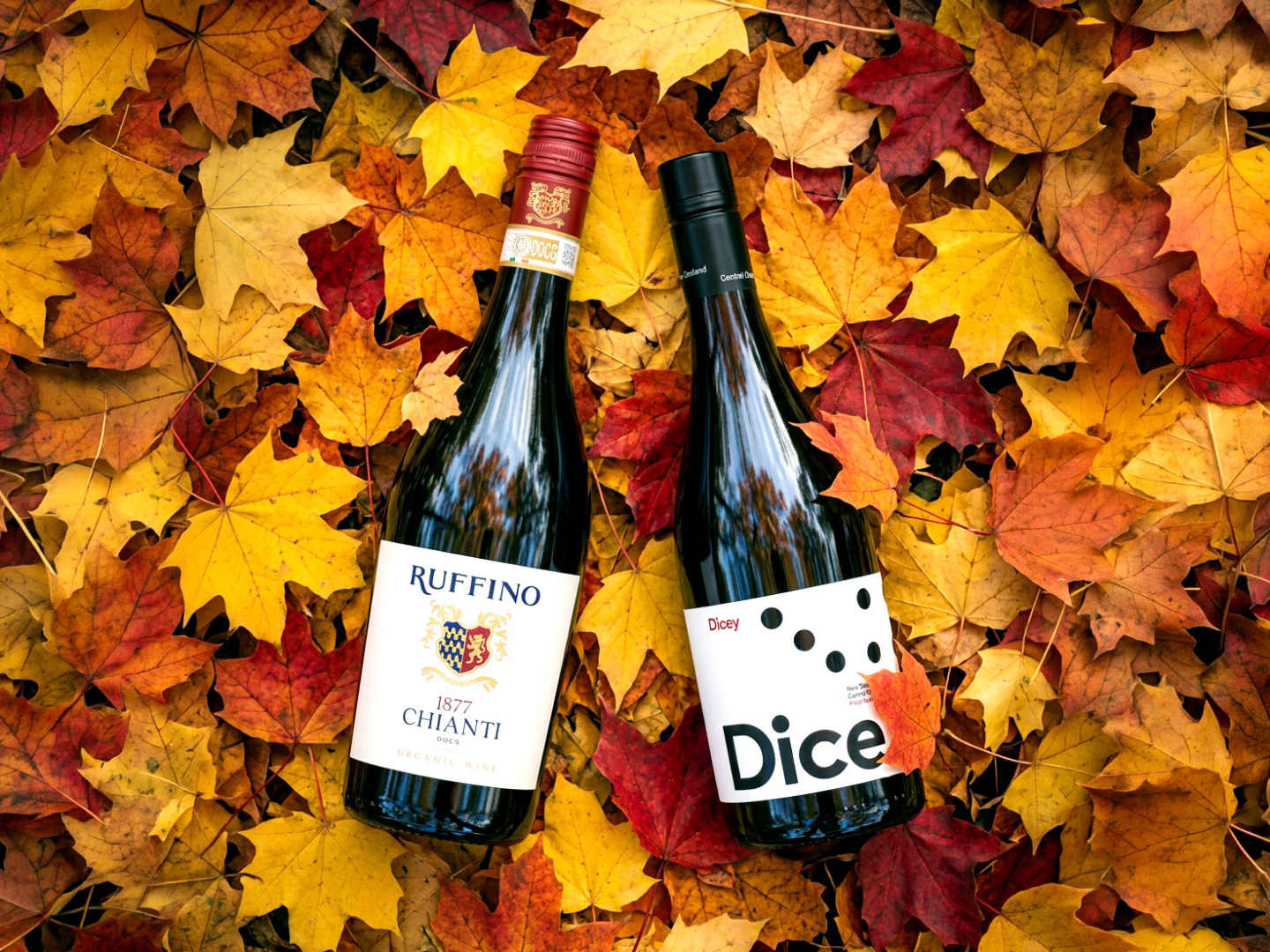 Ruffino Chianti och Dice Central Otago Pinot Noir.