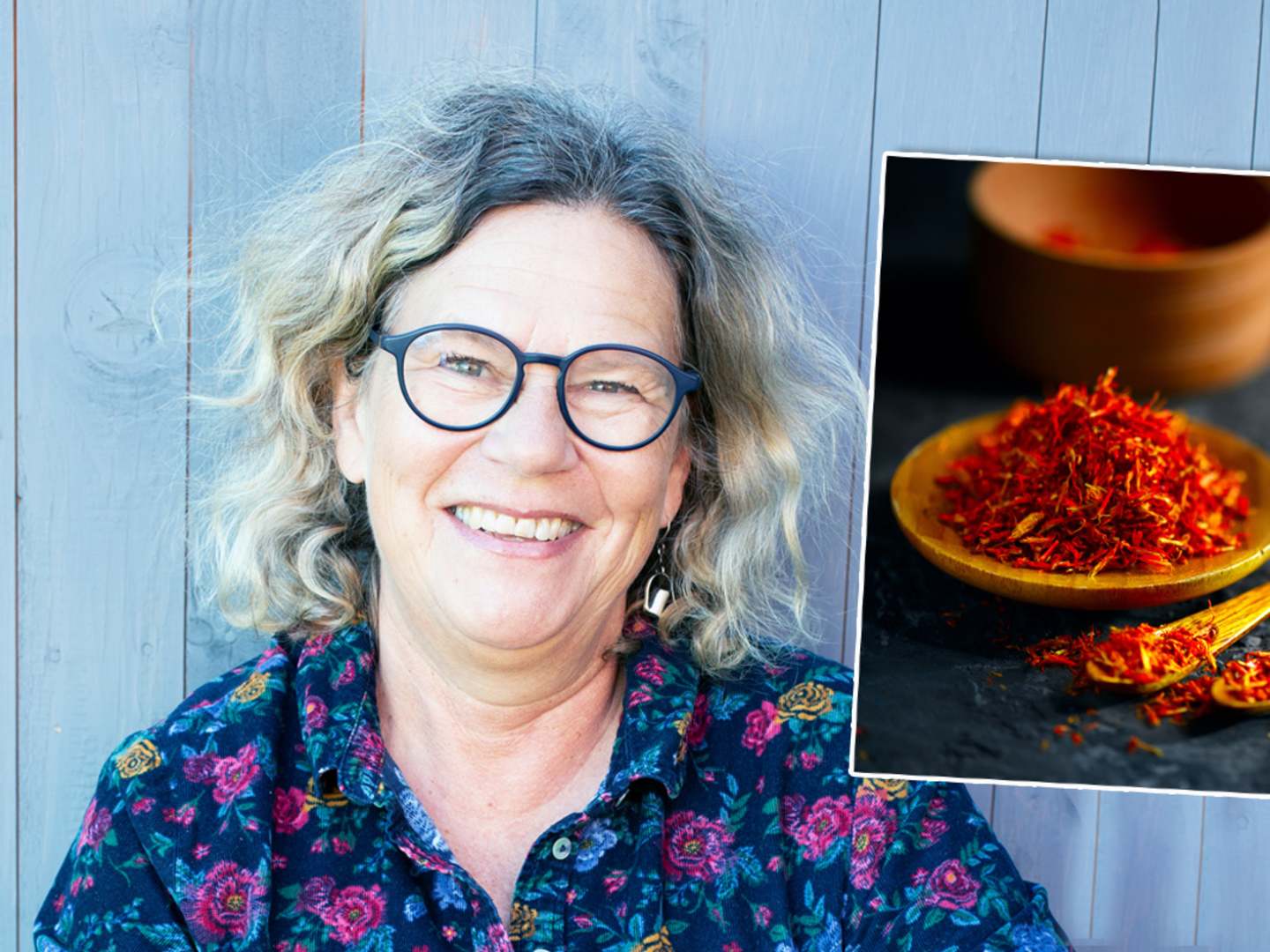 Gunnel Carlson, trädgårdsjournalist och författare till "Sagan om saffran".