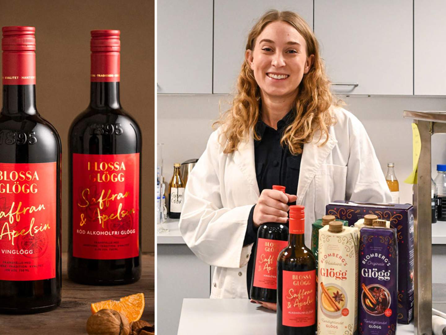 Sophia natt och Dag i Blossa-labbet.