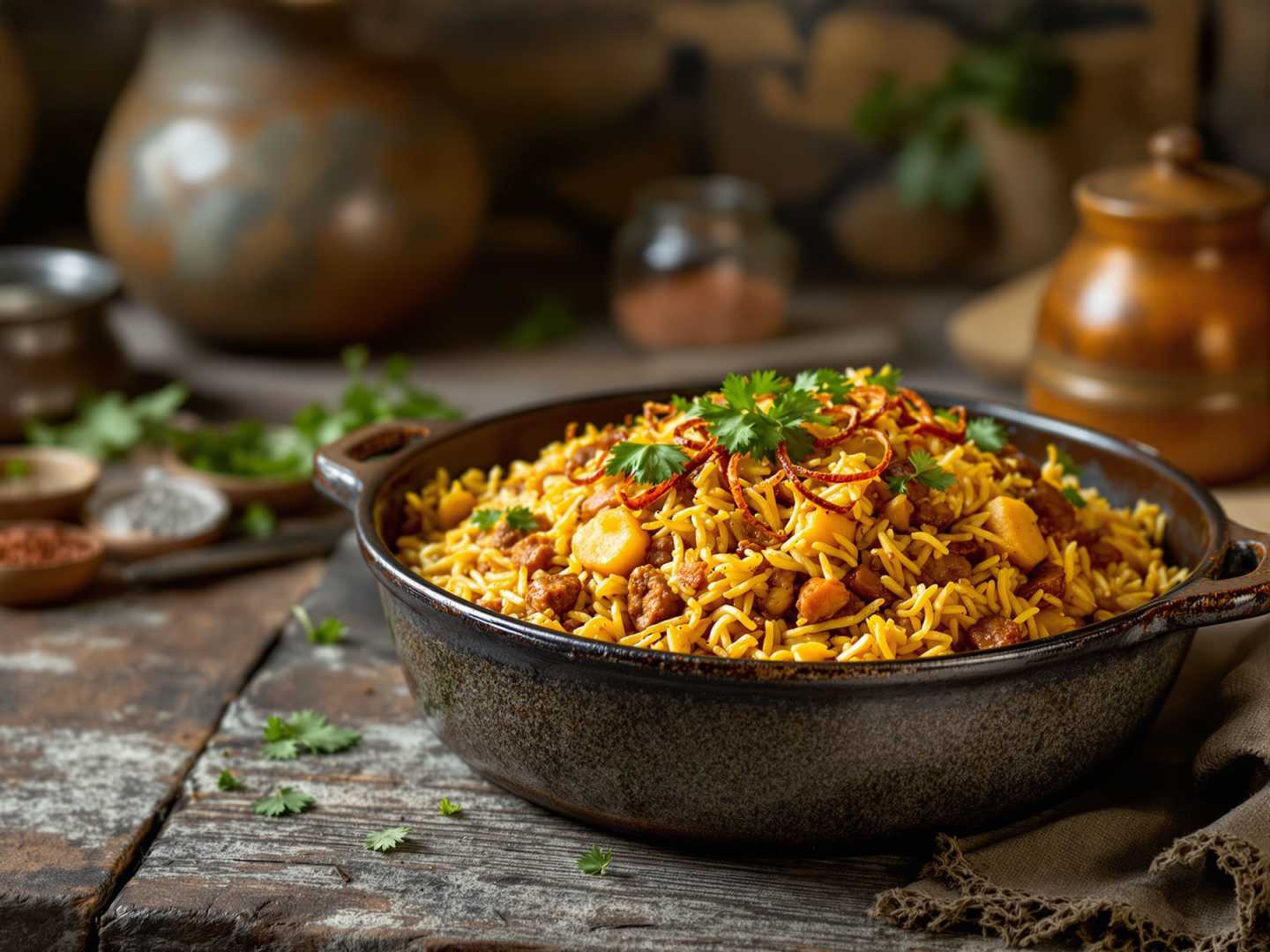 Sydafrikansk biryani.