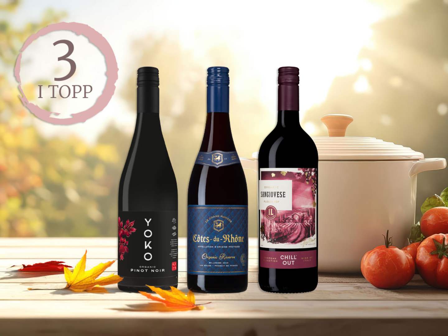 Viner som passar till grytor.