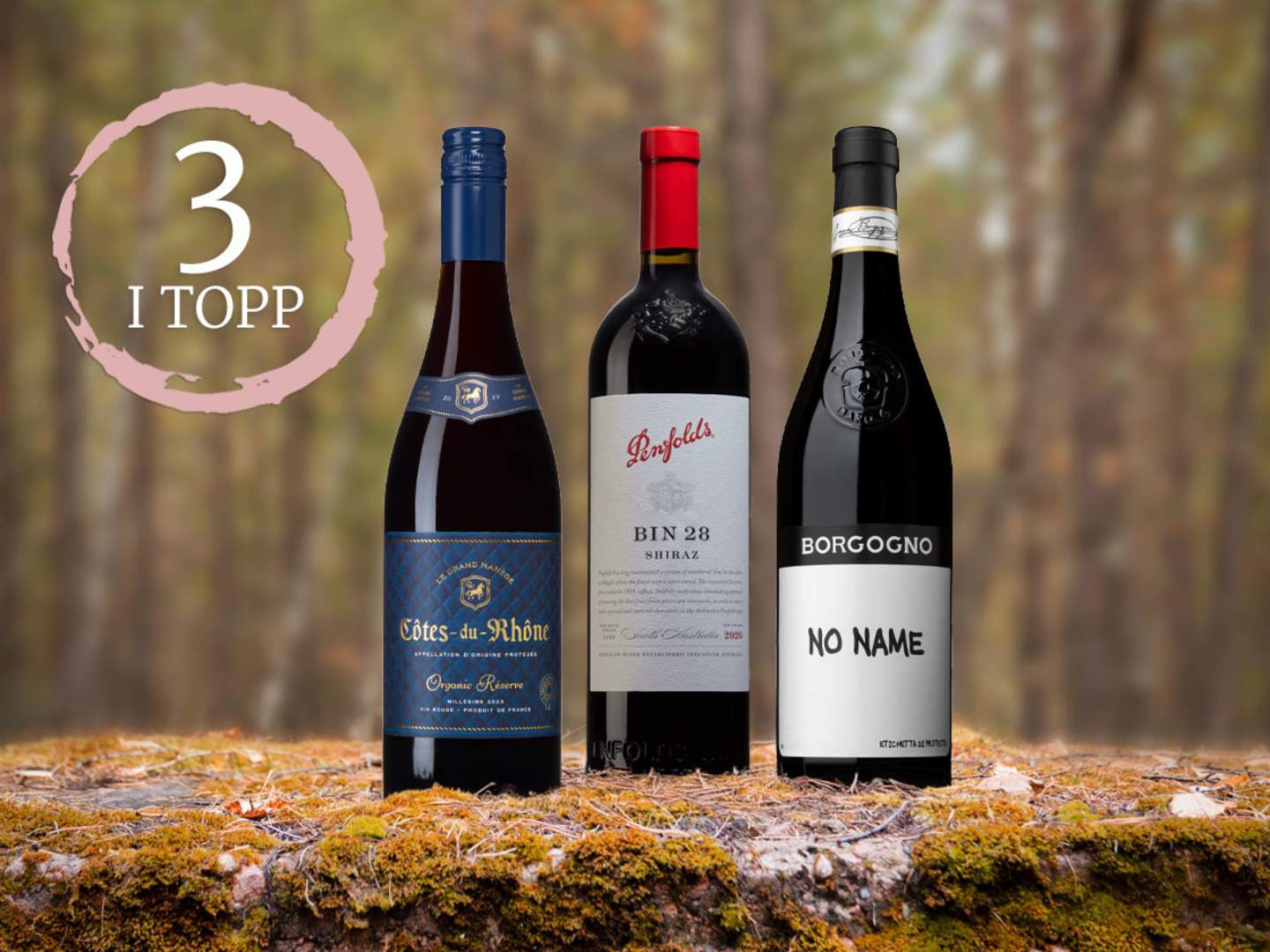 Tre goda viner till hösten.
