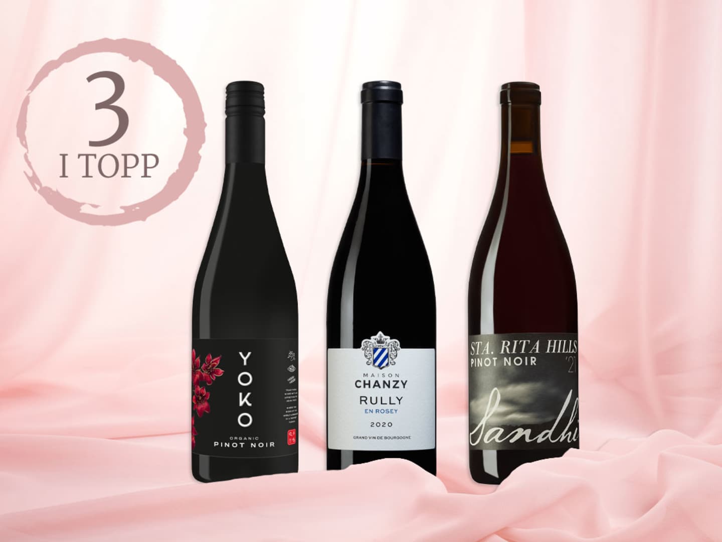 3 goda pinot noir-viner.