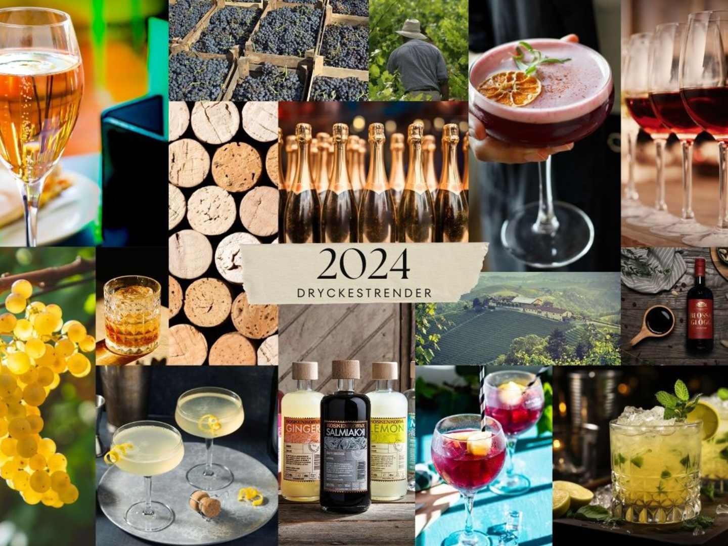 Så drack vi under 2024, trender.