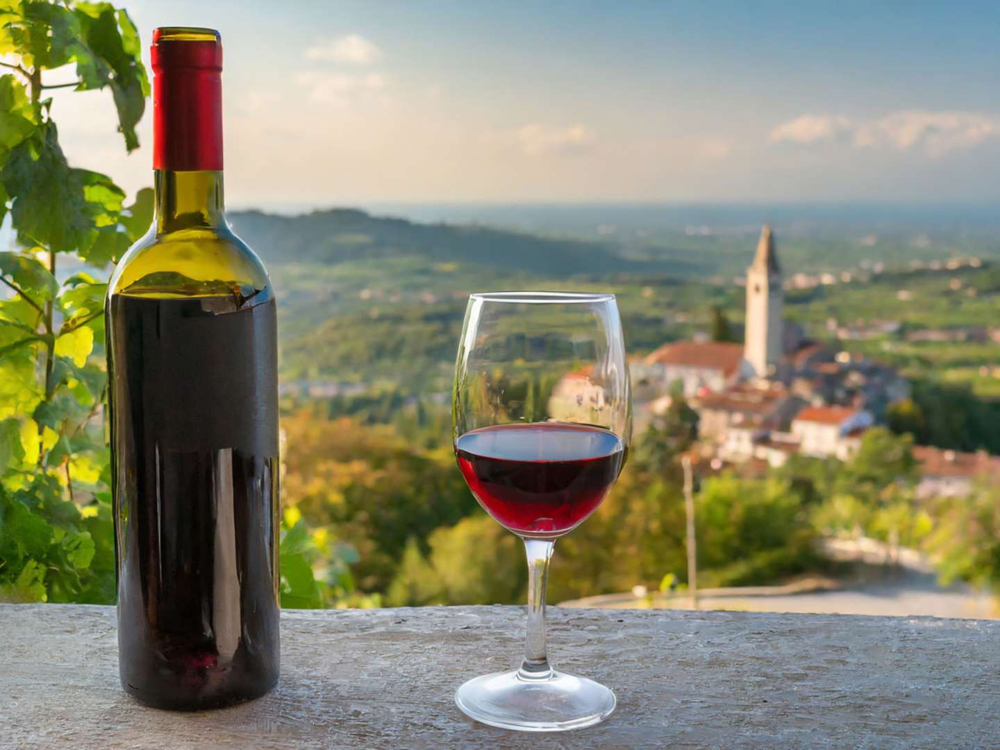 Rött vin i Valpolicella.