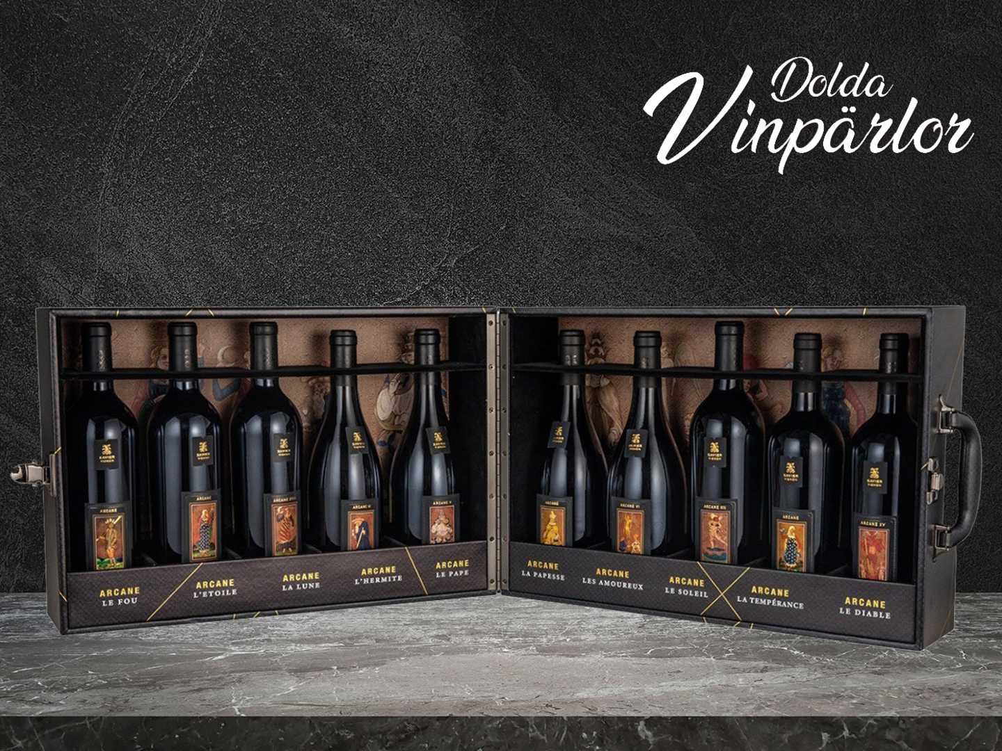 Exklusiv väska med 10 viner i Arcane-serien