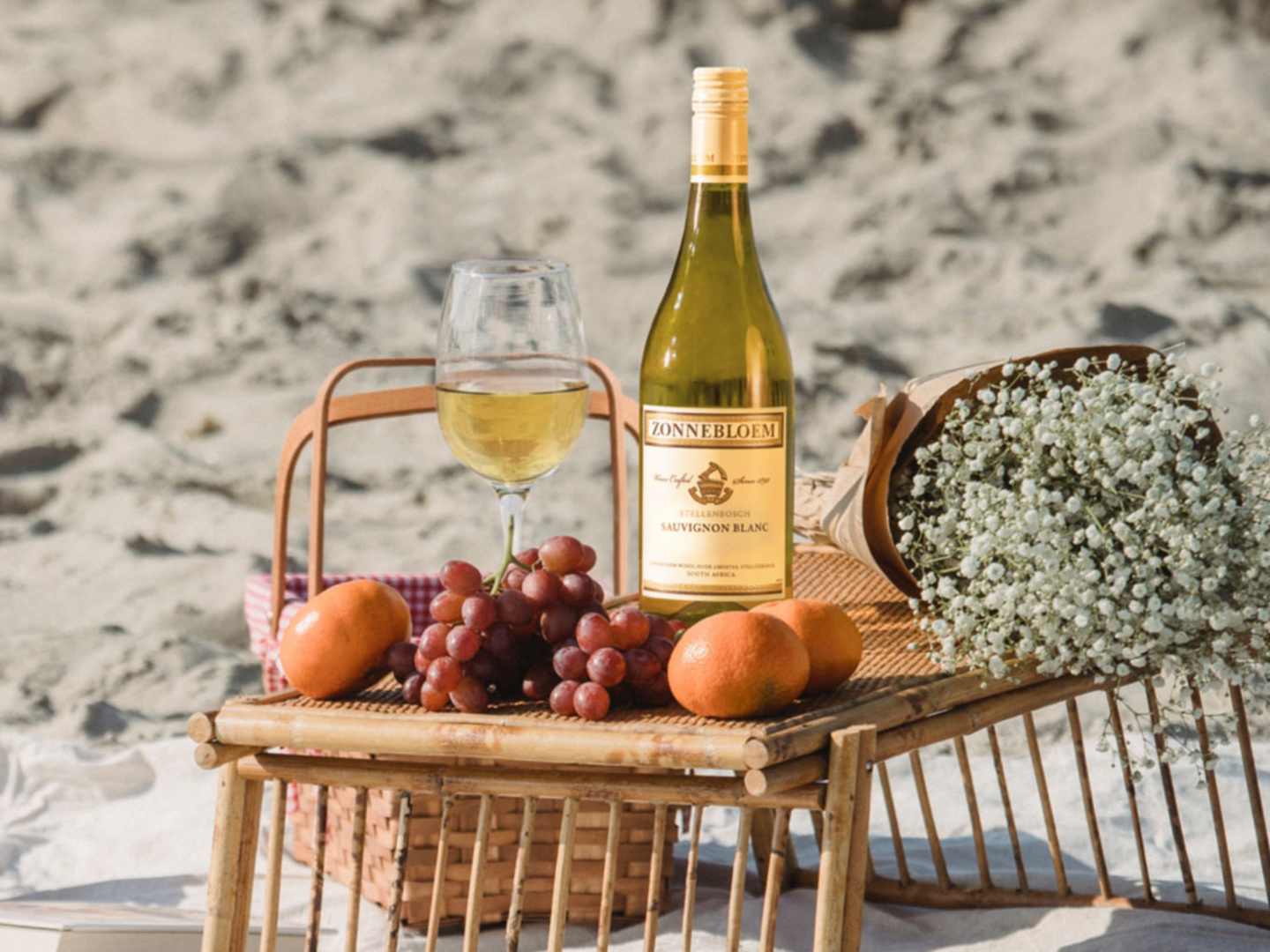 Zonnebloem Sauvignon Blanc, miljöbild.