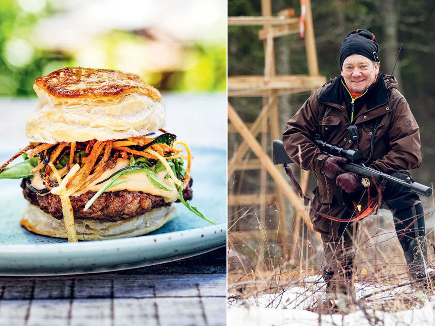 Älgburgare av kocken och jägaren Anders Levén