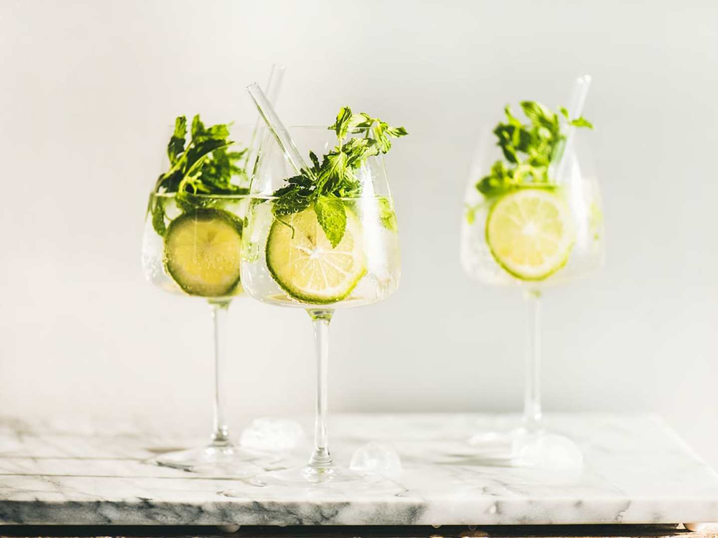 Tre glas Sparkling Mojito