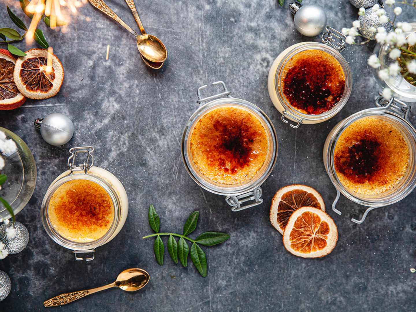 Crème Brûlée med apelsin och vanilj