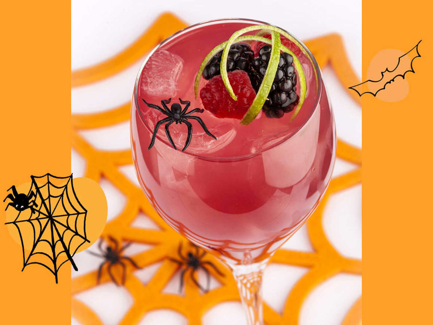 Forest Punch med spindlar och bär