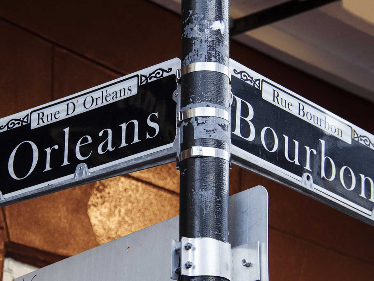 Gatuskylt i New Orleans