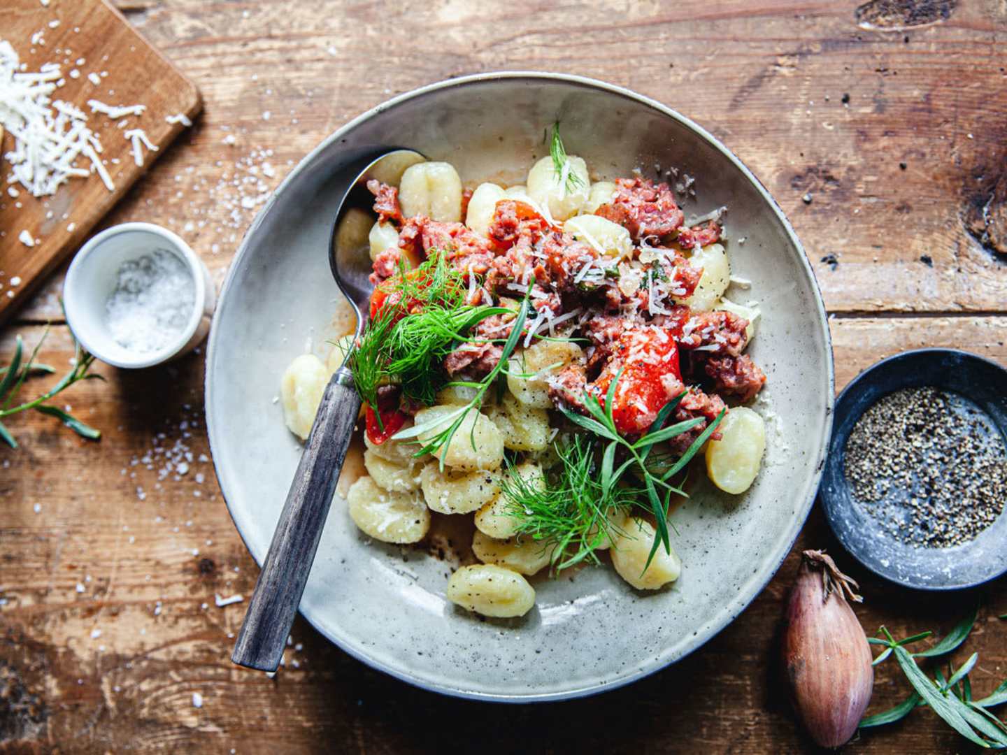 Gnocchi med salsiccia