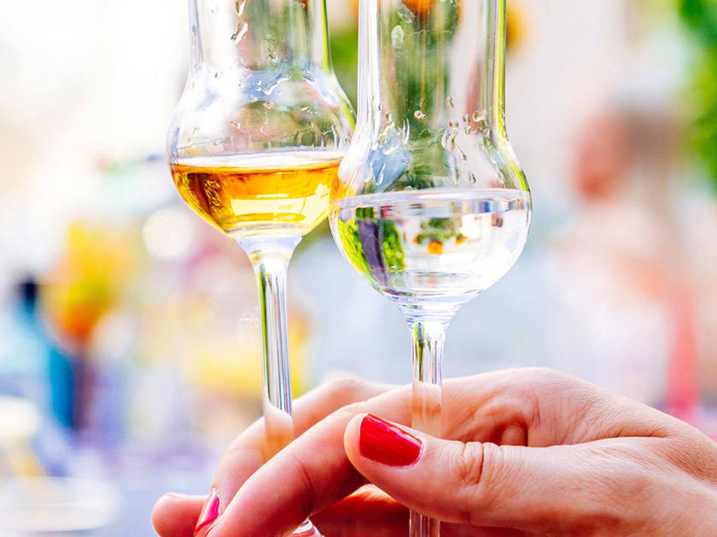 Två glas med grappa