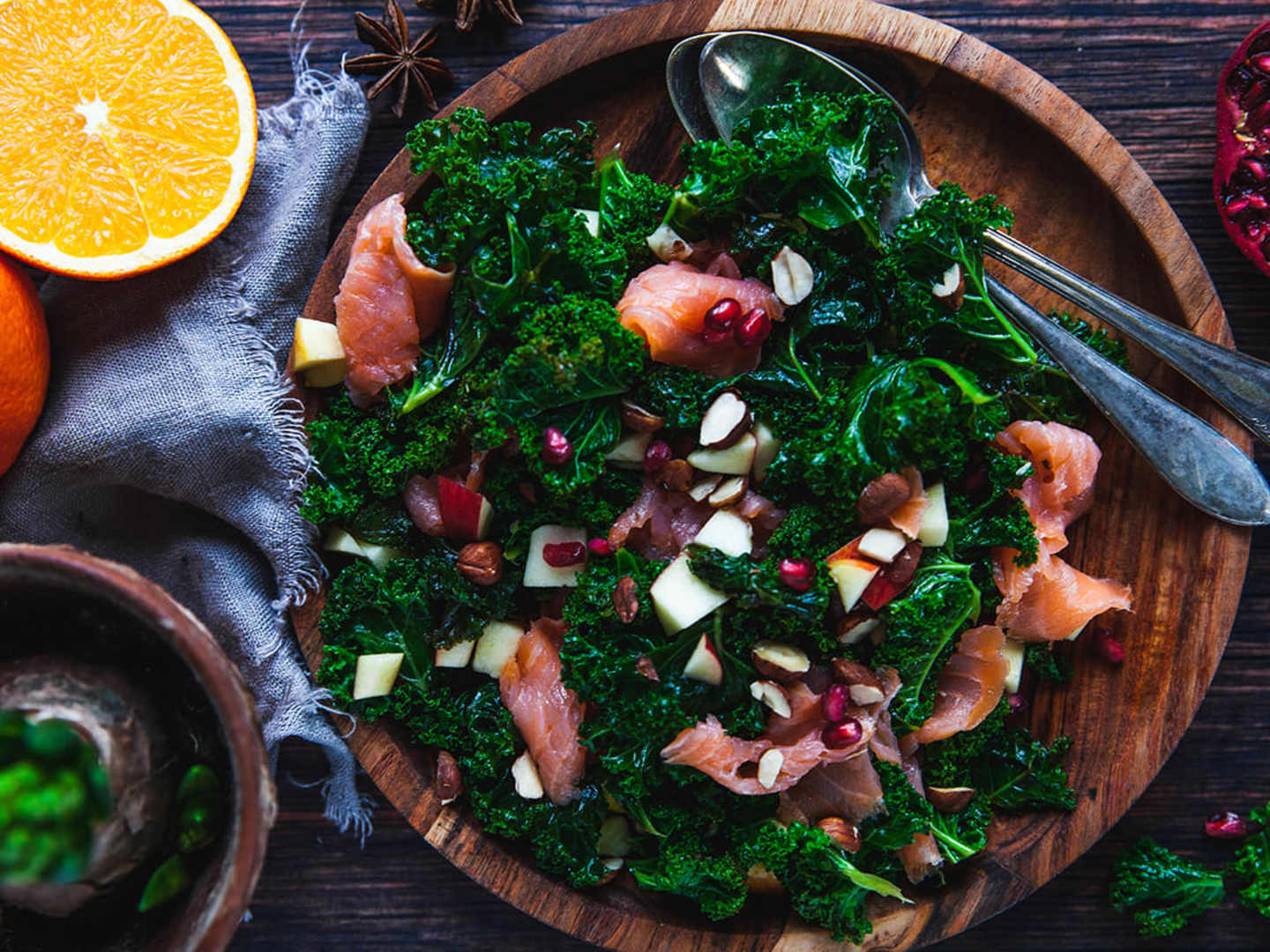 Varm grönkålssallad