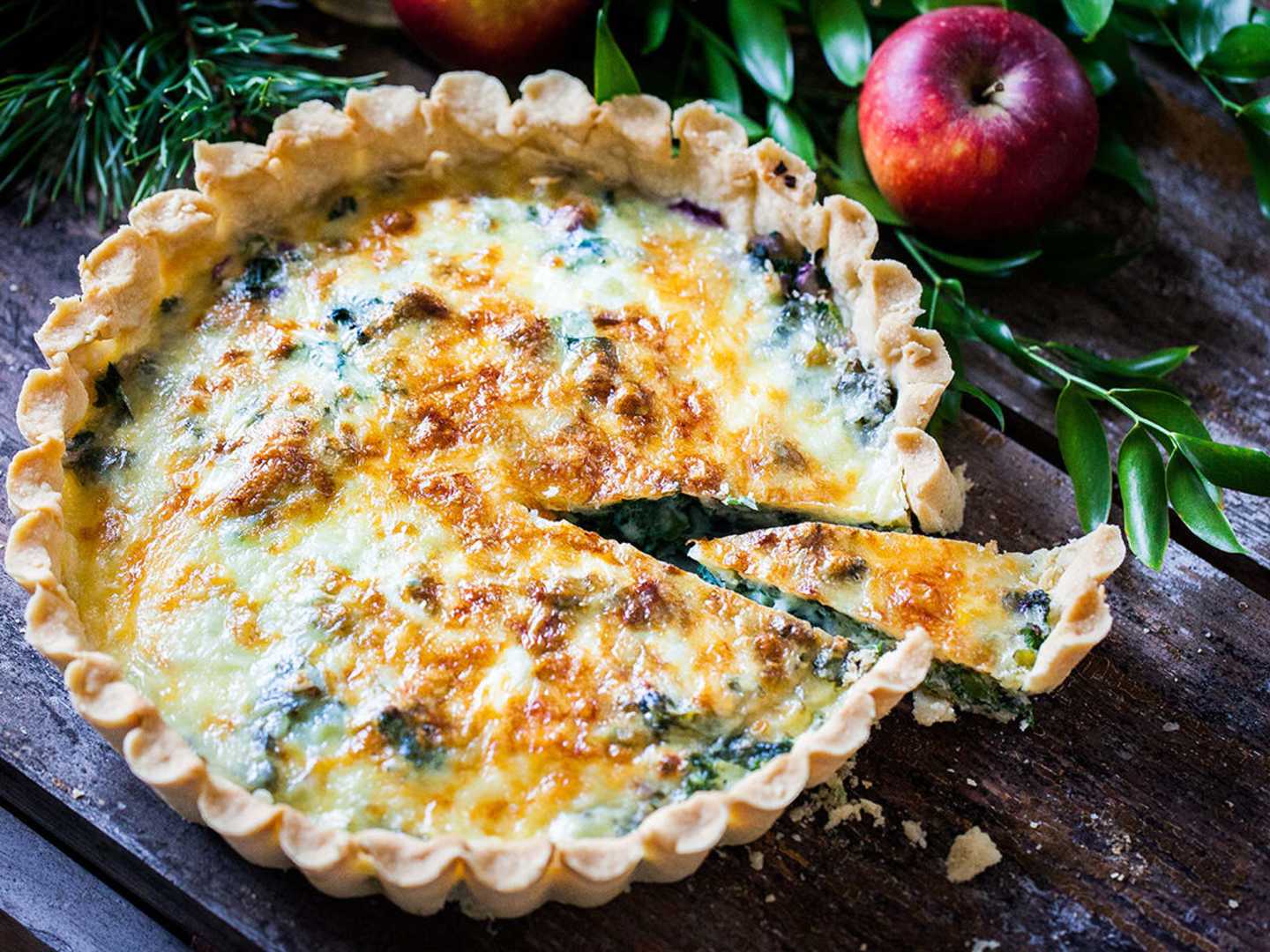 Grönkålspaj med prästost