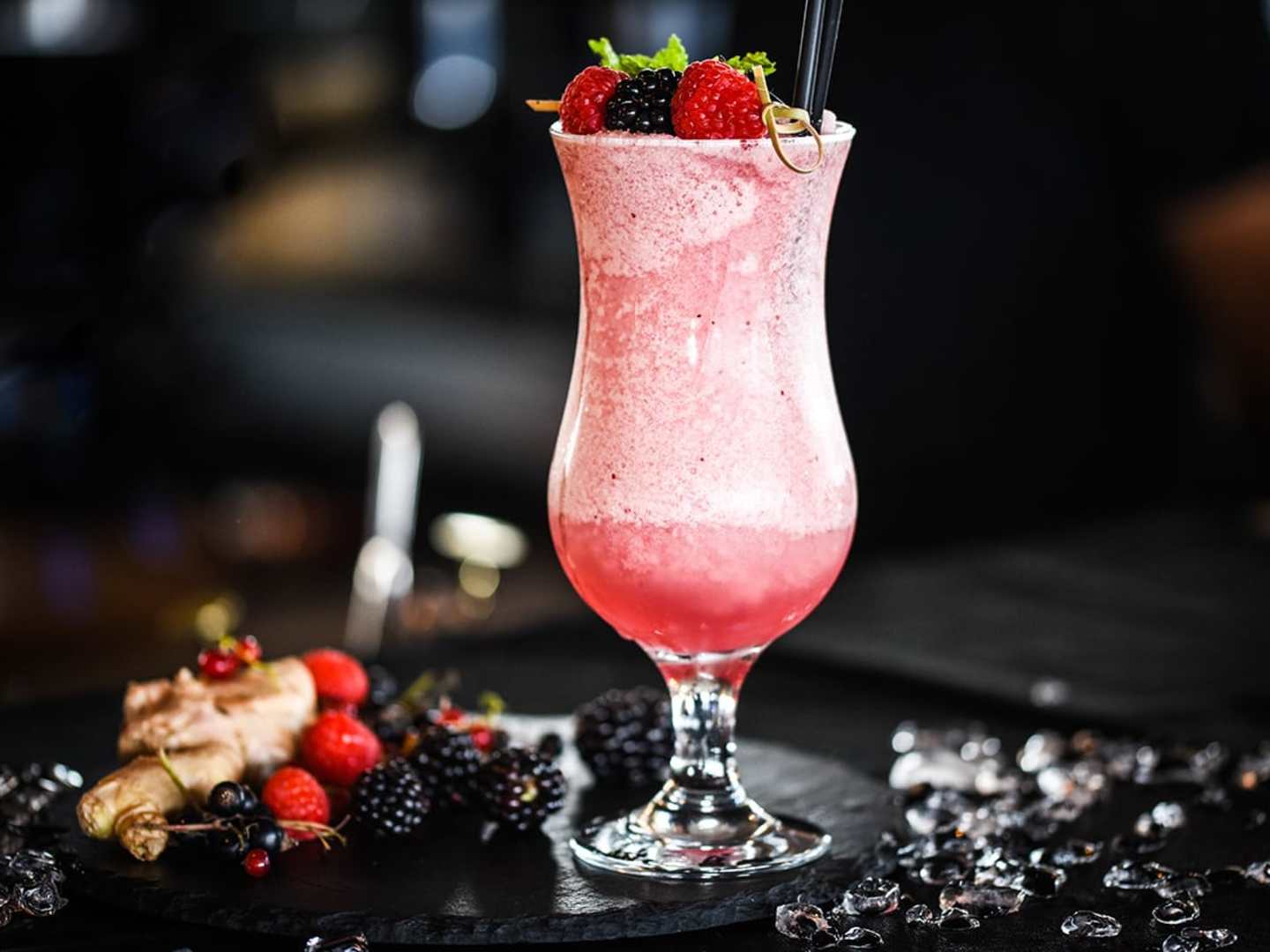 Milkshake med hallon och lakrits