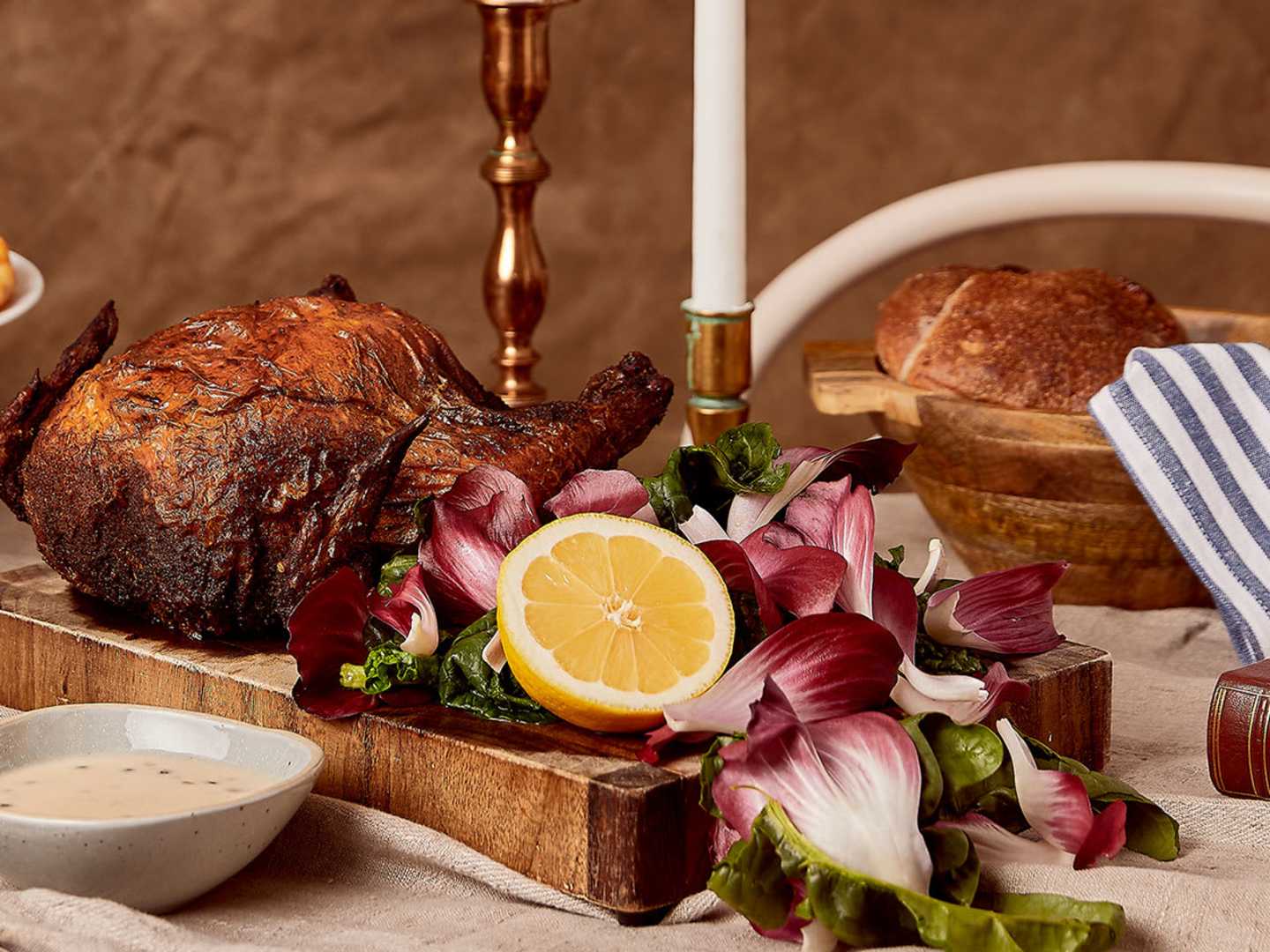 Helbakad kyckling med potatisgalette