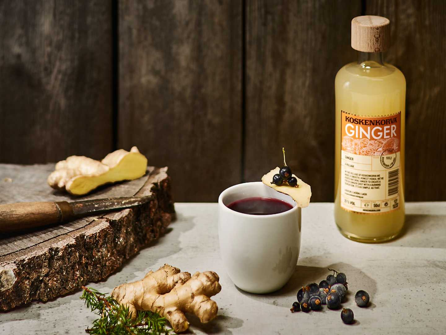 Hot Currant med ingefära och Koskenkorva Ginger