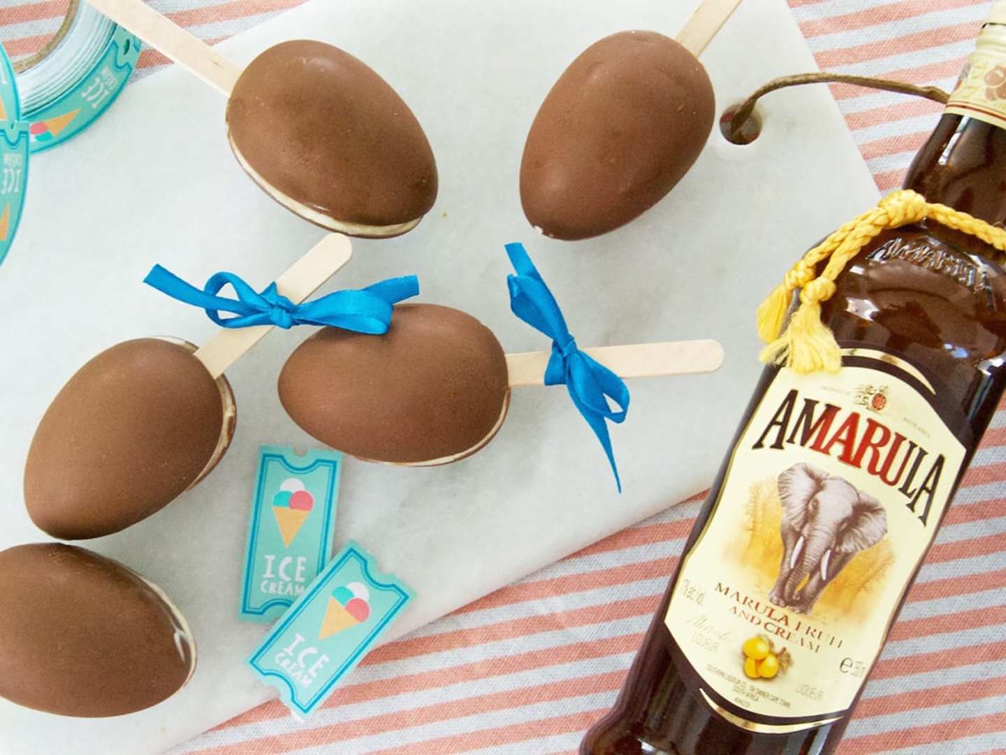 Glasspinnar med choklad och Amarula