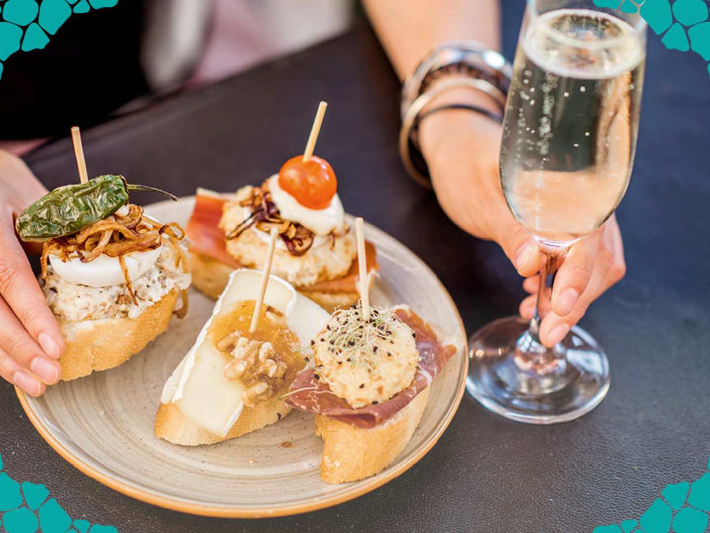 Tapas och ett glas cava