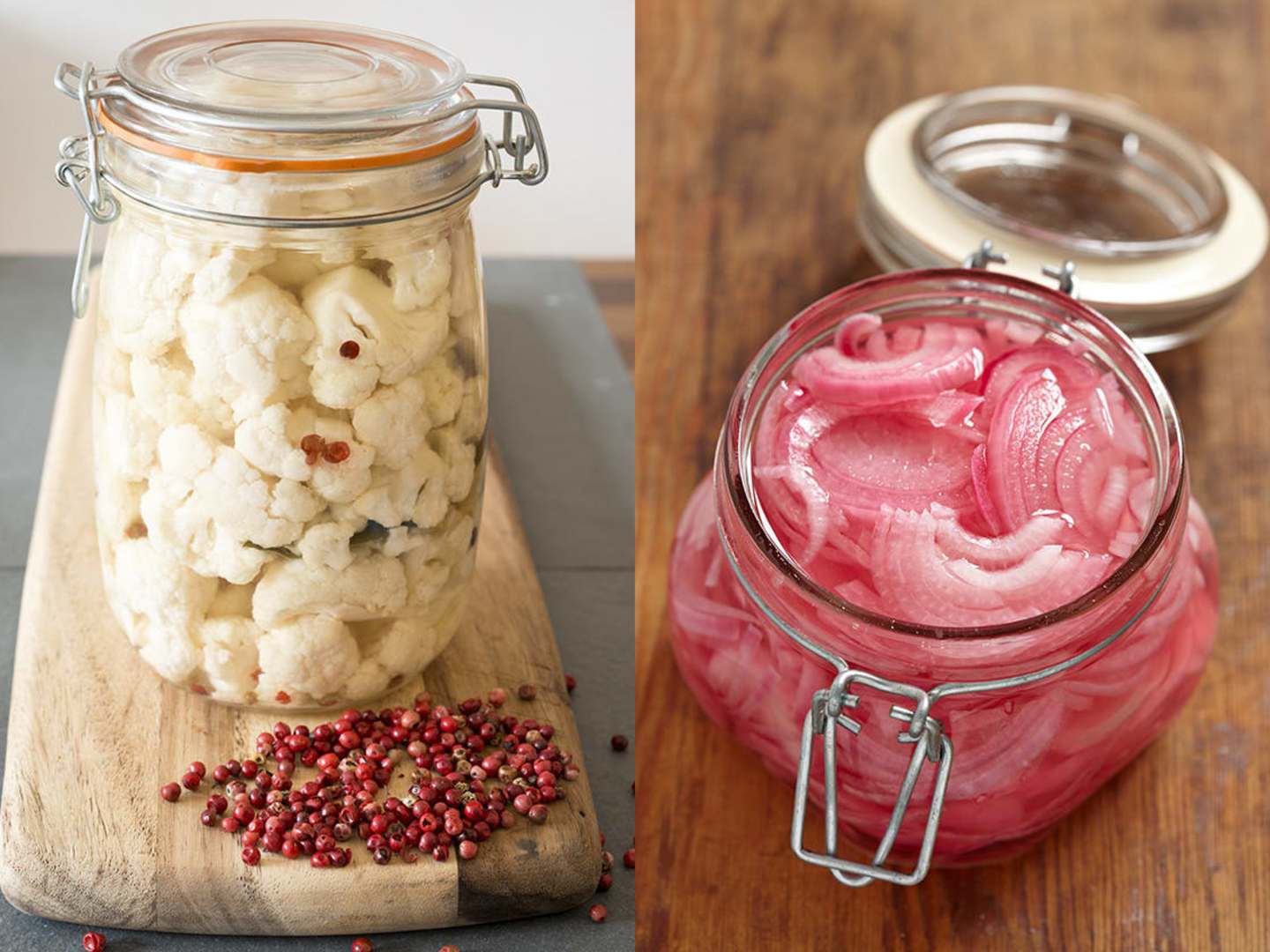 Picklad blomkål och rödlök