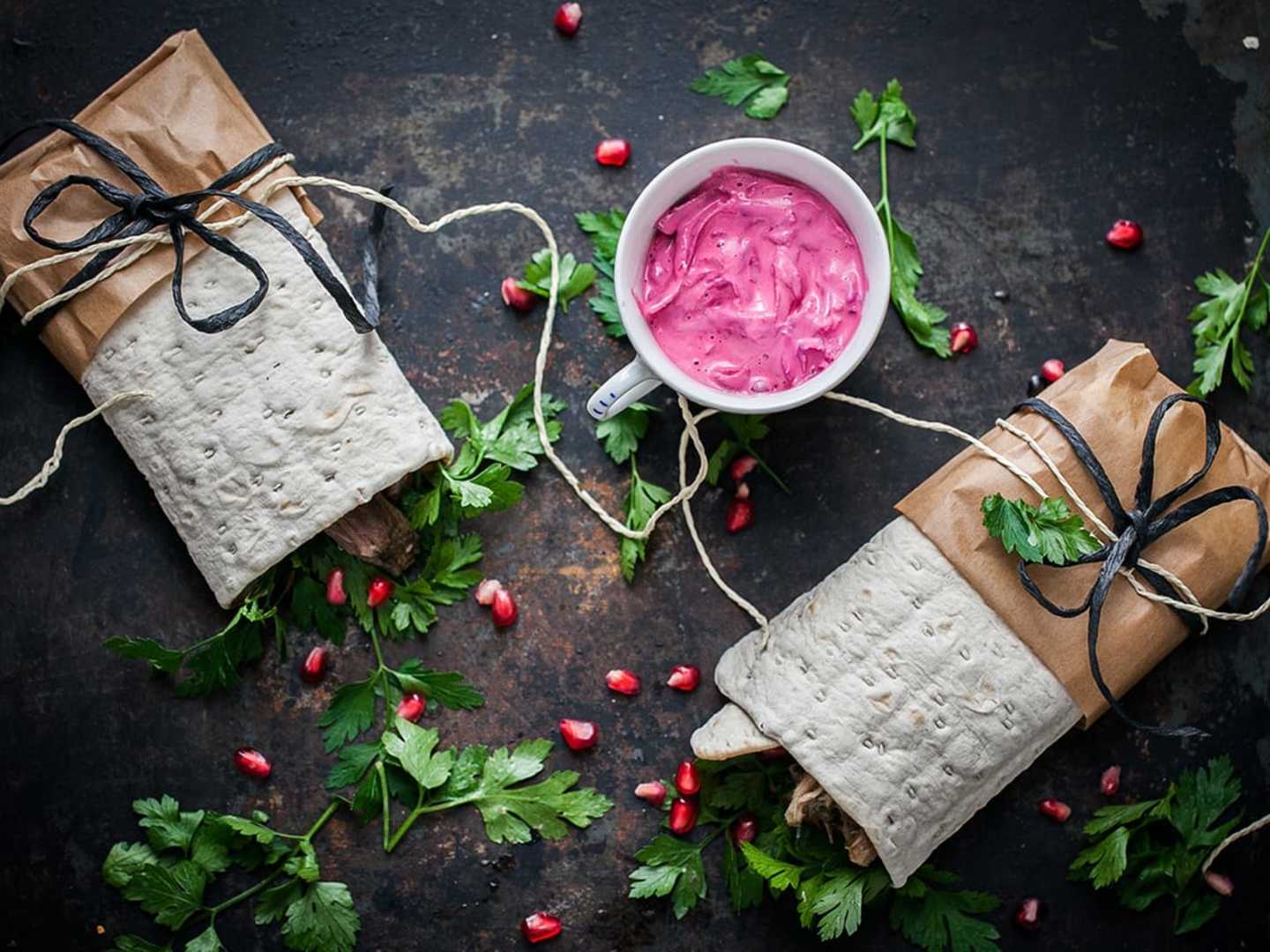 En svensk version av pulled pork med äpple, trattkantarell, timjan och vitlök