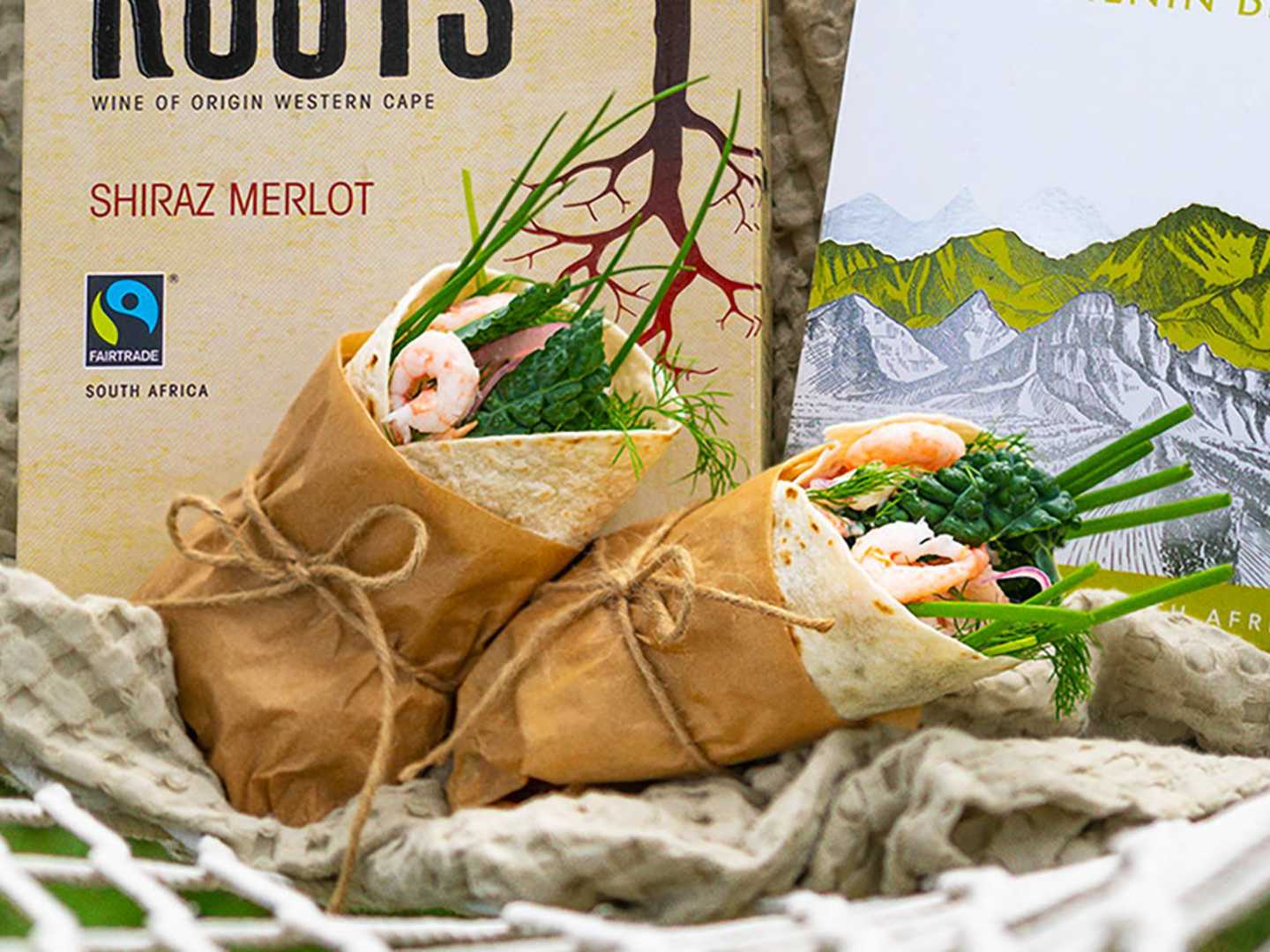 Räkwraps med dillmajo