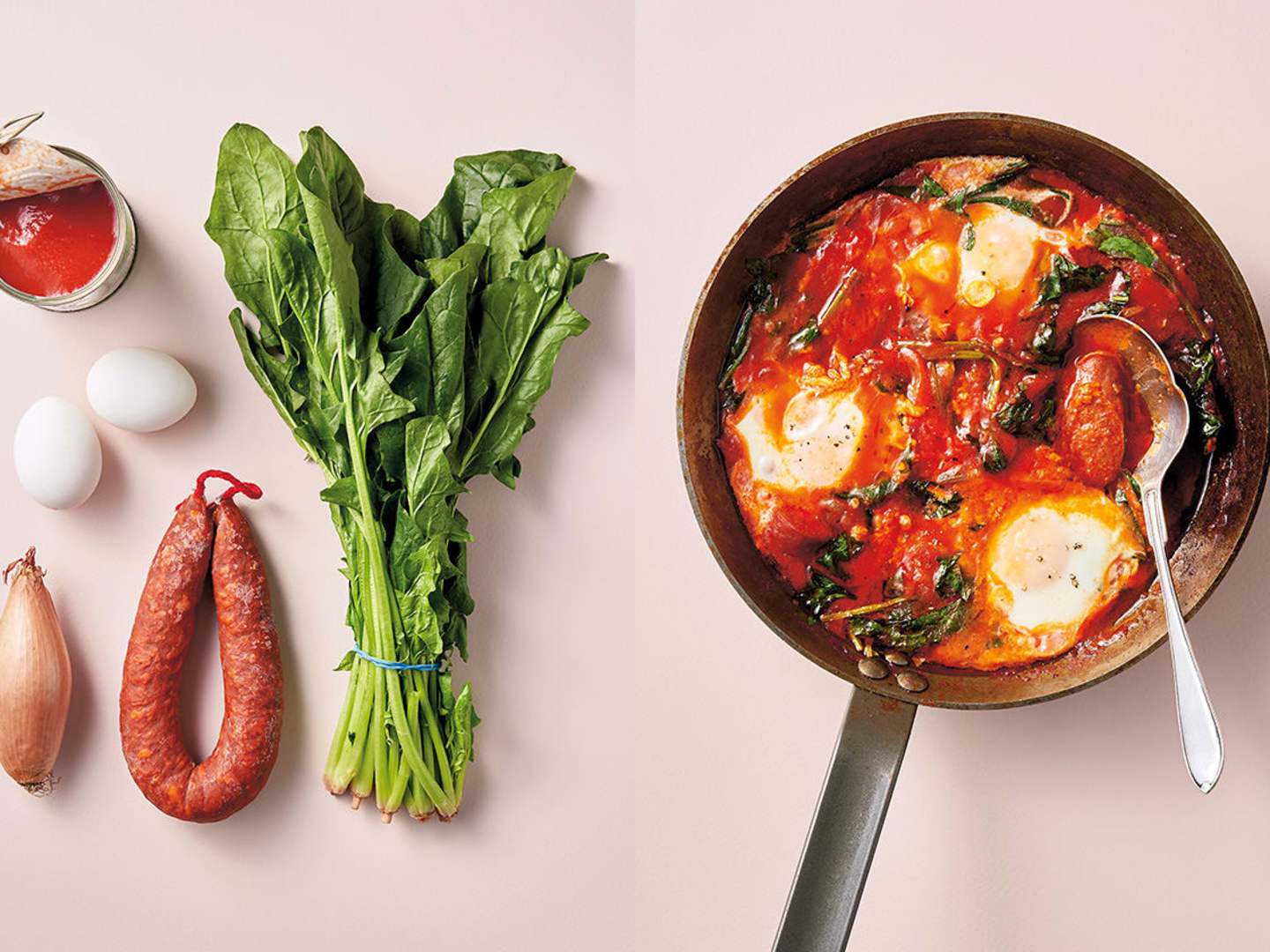 Shakshuka med ingredienser