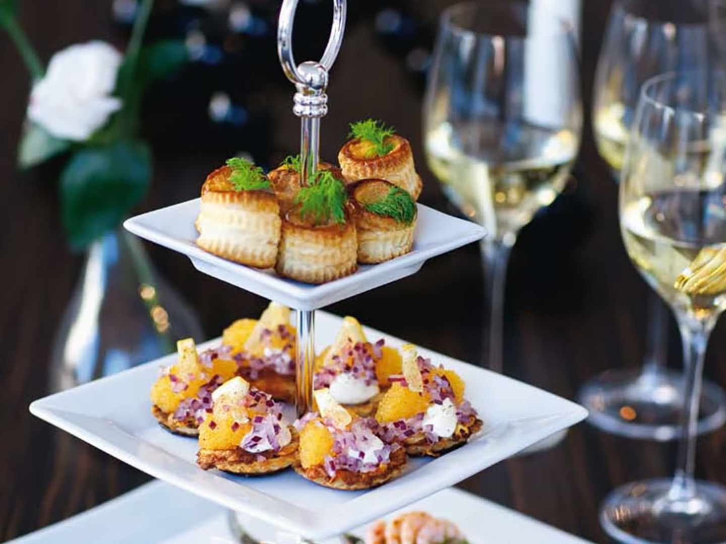 Drinktilltugg med västerbottensost till Cava