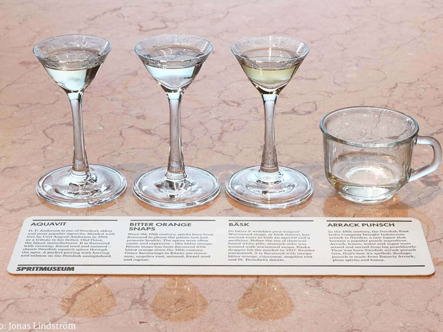 Ett urval av snapsar