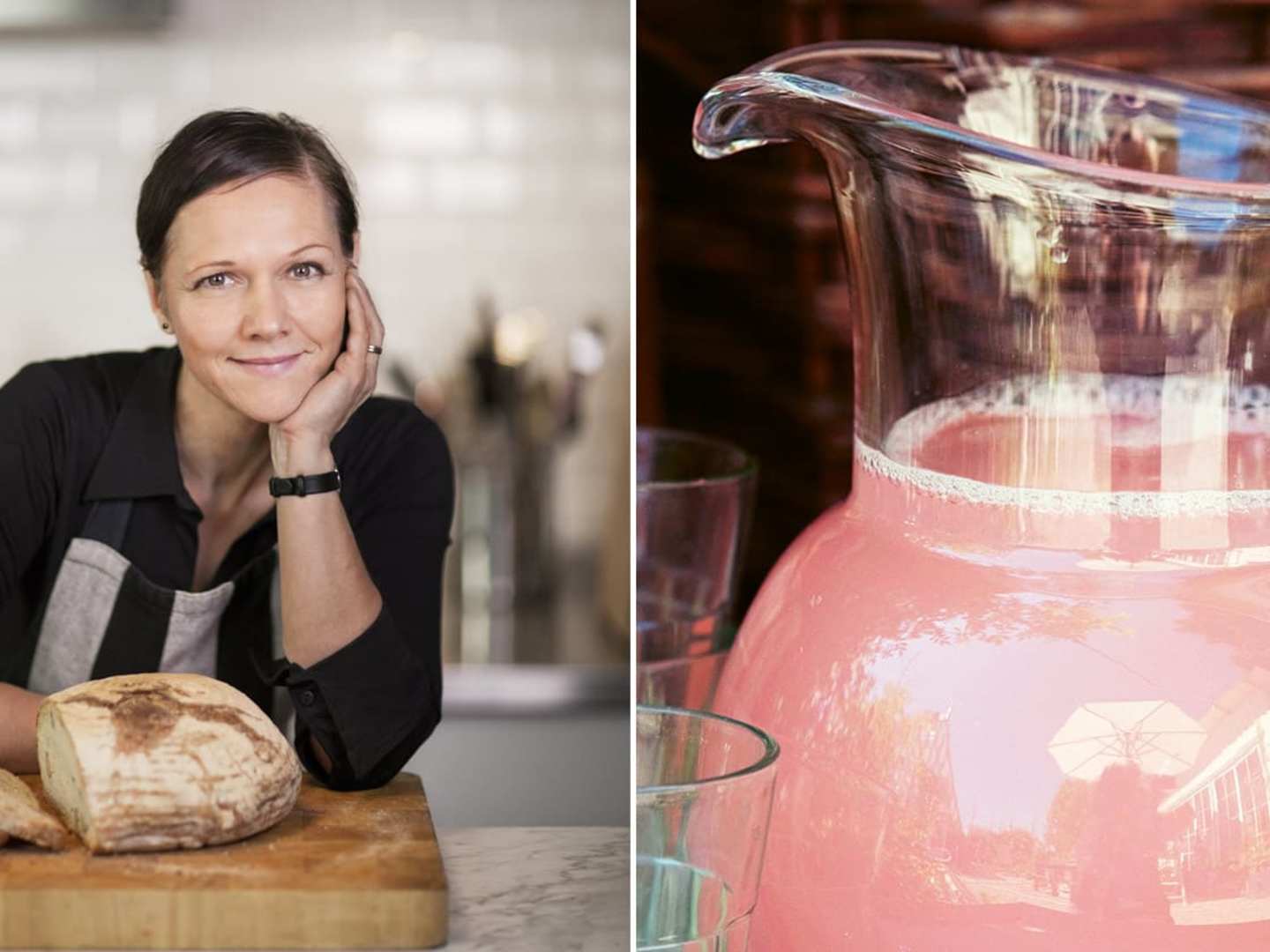 Åsa Swanberg och rabarbersaft